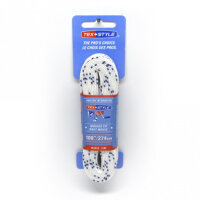 Schuhband TexStyle gewachst 2-Strich weiß 244 cm