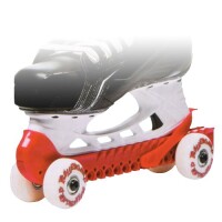 ROLLERGARD Kufenschoner mit Rollen Rot