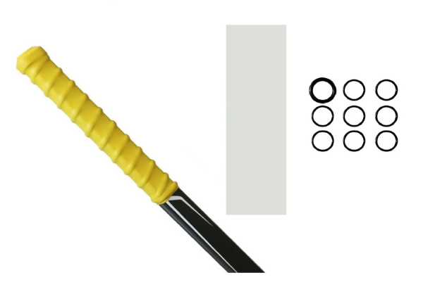 Hockey Shrink Grip Tape Schwarz/Weiß Weiß