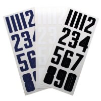 BAUER Helm Nummern Set - (Nr. 0 - 9) - Einzel Set