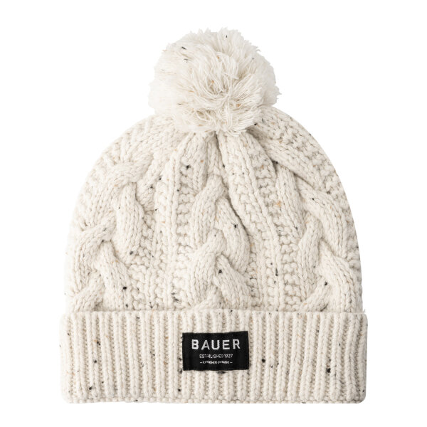 BAUER Damen Cable Knit Pom - cremefarben - Sr.