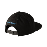 BAUER Flat Brim Snapback Cap - schwarz